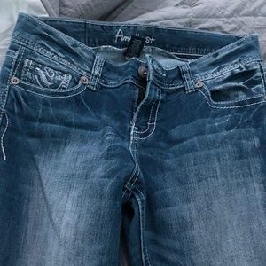 amethyst low rise jeans